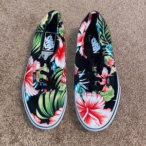 Flower Print Vans